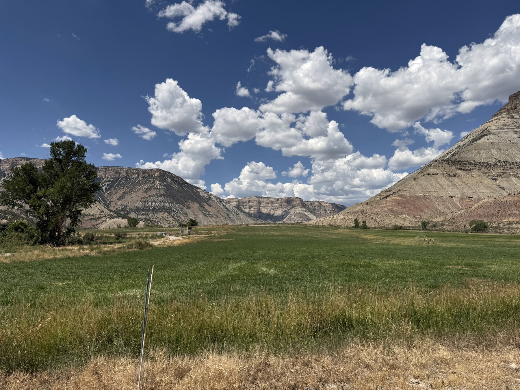 The Parachute Creek valley in western Colorado